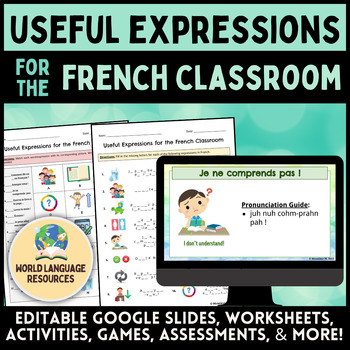 Preview of Useful Expressions for French Classroom - Vocabulaire pour la classe de français