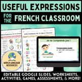 Useful Expressions for French Classroom - Vocabulaire pour