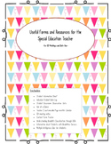 Useful Forms For Special Education Teachers/ Providers