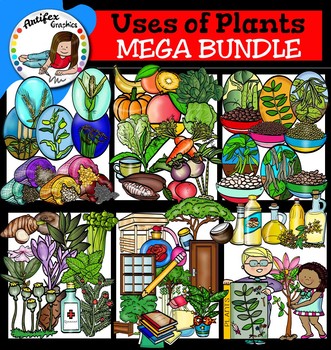 Preview of Uses of Plants clip art  Big set of 122 items!