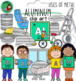 Uses of metal- aluminum- clip art
