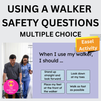 Preview of Using A Walker - Safety Questions - Adult Therapy - Adult Speech Therapy - SNF