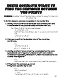 Using Absolute Value to Find the Distance Between Two Poin