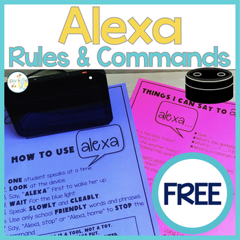 Preview of Using Alexa in the Classroom or Speech Room FREEBIE