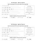 Using Algebraic Properties to Simplify Expressions Quiz & 