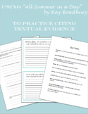 Cite Textual Evidence Worksheets | Teachers Pay Teachers