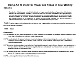 Using Art to Discover Power and Focus in Student Writing