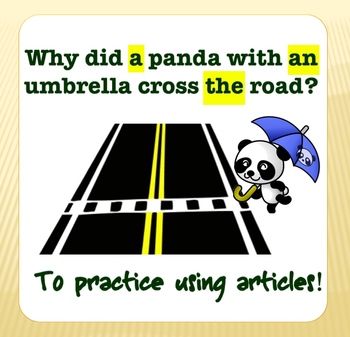 Preview of Using Articles A, An, & The Grammar PPT + Printables