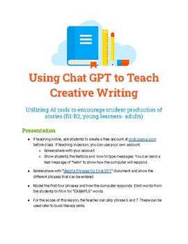 Preview of Using Chat GPT to Teach Creative Writing