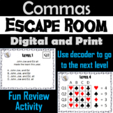 Using Commas: Grammar Escape Room - ELA