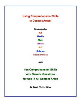 Preview of Using Comprehension Skills in Content Areas