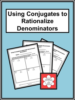 Preview of Using Conjugates to Rationalize Denominators (Distance Learning)