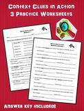 Context Clues in Action Worksheets