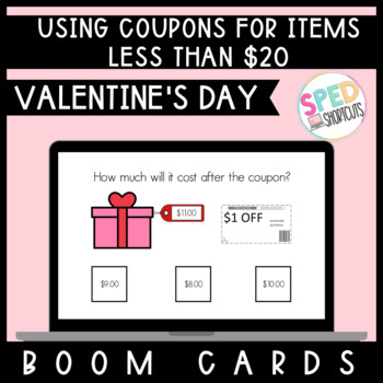 Preview of Using Coupons with $20 | BOOM™ Cards | Special Education | Consumer Math