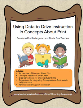 Preview of Using Data to Drive Instruction in Concepts About Print