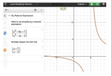 Using Desmos Online Graphing Calculator with Rational Expr