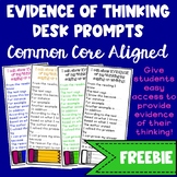 FREE Using Evidence from the Text Desk Prompts