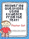 Using Evidence from the Text to Support Your Answers-Poster Set