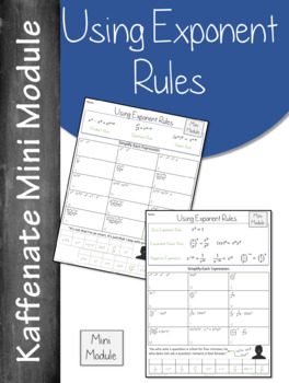 Preview of Using Exponent Rules   (Mini Module)
