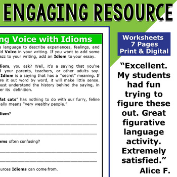 Idiom in Figurative Language, Definition, Uses & Examples - Video & Lesson  Transcript