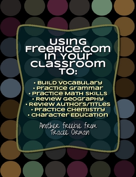 Preview of Free Using FreeRice.com in Your Classroom: Student Log