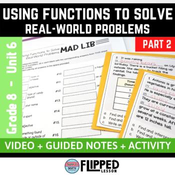 Preview of Using Functions to Solve Real-World Problems Lesson