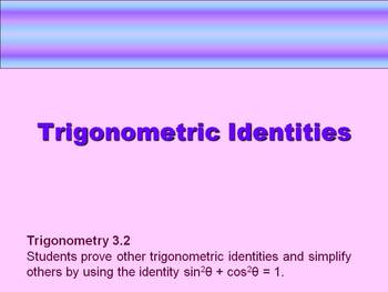 Preview of Using Fundamental Trig Identities