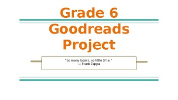 Preview of Using Goodreads as a Read & Respond platform