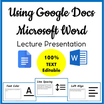 Preview of Using Google Docs | Using Microsoft Word | Lecture Presentation