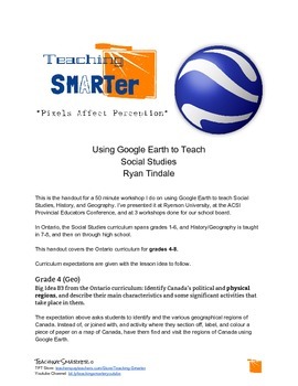 Preview of Using Google Earth to Teach Ontario Social Studies