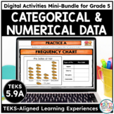 Using Graphs to Represent Data Digital Math Activities and