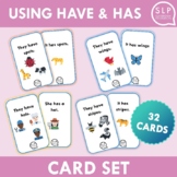 Using Have and Has Card Set for Speech Therapy