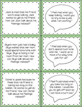 Using I Statements - Conflict Resolution Activities for Counseling and SEL