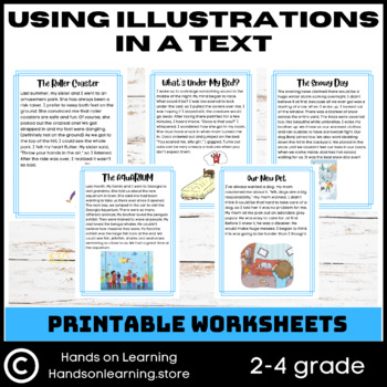 Preview of Using Illustrations in a Text Worksheets