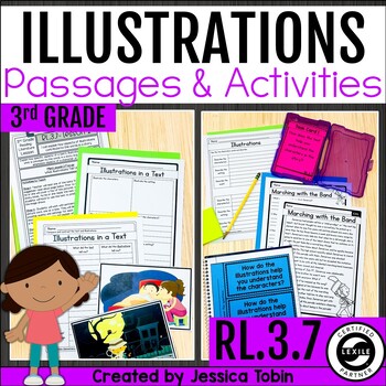Preview of Using Illustrations to Understand Text - Fiction Illustrations 3rd Grade RL.3.7