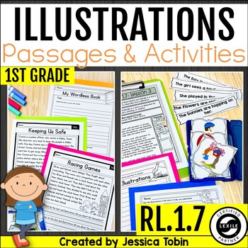 Preview of Using Illustrations to Understand Text Unit and Lessons RL.1.7 1st Grade RL1.7