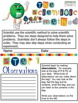 Preview of Using M & Ms to Explore The Scientific Method!