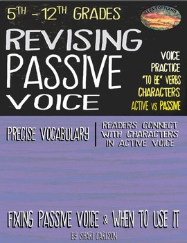 Preview of REVISING: Writing with an ACTIVE VOICE - Step-by-Step Lessons & Examples