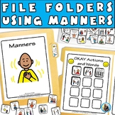 Good Manners File Folder Activities for Functional Life Sk