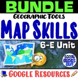 Using Map Skills and Geographic Tools 6-E Practice BUNDLE 