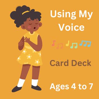 Preview of Using My Voice Card Deck Ages 4 to 7