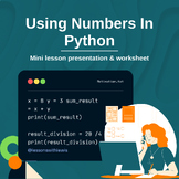 Using Numbers in Python Basic Math Operations: Mini Lesson