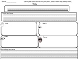 Using Our Senses: Graphic Organizer for Descriptive Writing