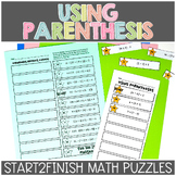 Using Parentheses, Brackets, and Braces Math Puzzles and Game