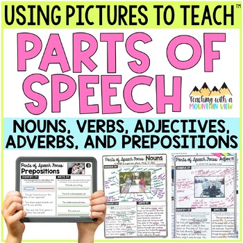 Preview of Using Pictures to Teach Parts of Speech | Grammar Lessons and Activities
