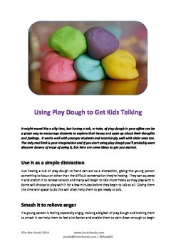 Preview of Using Play Dough to Get Kids Talking