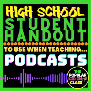 Using Podcasts in the Classroom Handout | BEFORE Podcast Listening ...