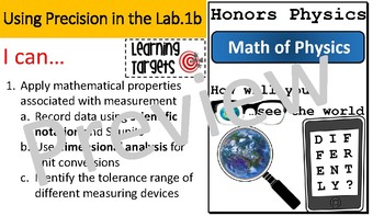 Preview of Using Precision in the Lab