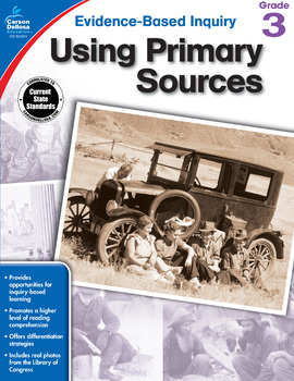 Preview of Using Primary Sources Workbook Grade 3 Printable 104861-EB