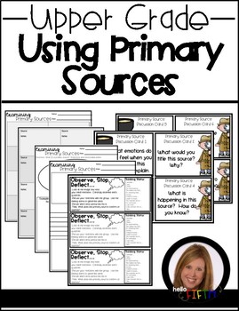 Preview of Using Primary Sources in the Upper Grades 